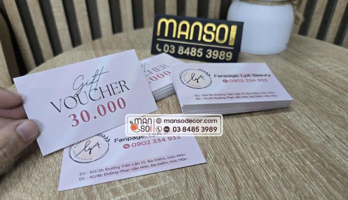 In Voucher Các loại voucher phổ biến