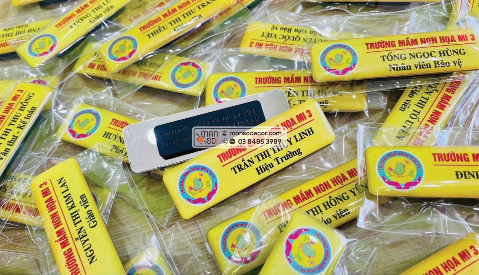 In Thẻ Tên Manso Decor in thẻ tên theo yêu cầu, giá rẻ