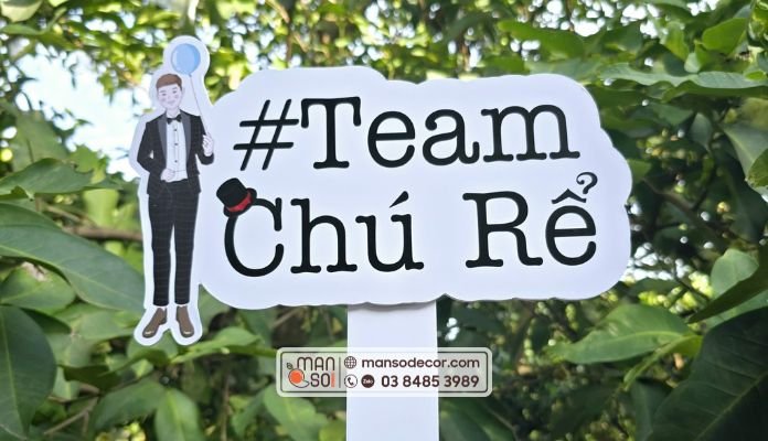 In Hashtag Chất liệu làm hashtag cầm tay