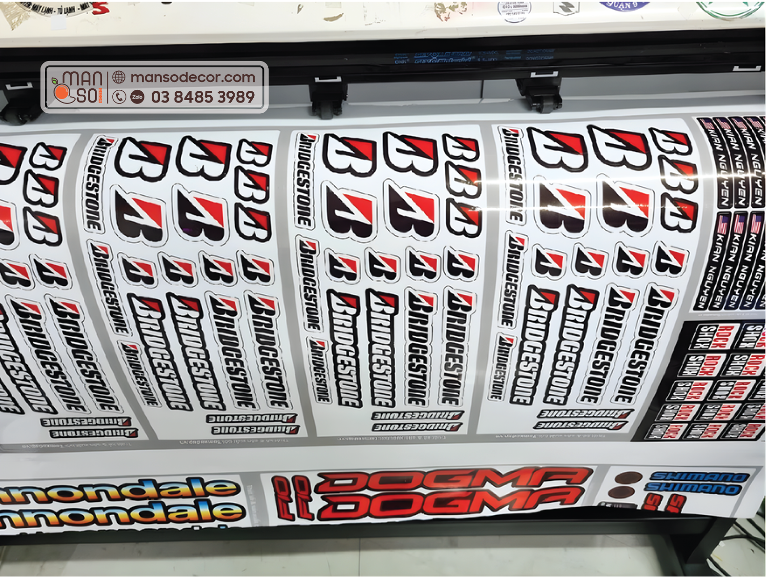 In Decal Các loại in decal phổ biến