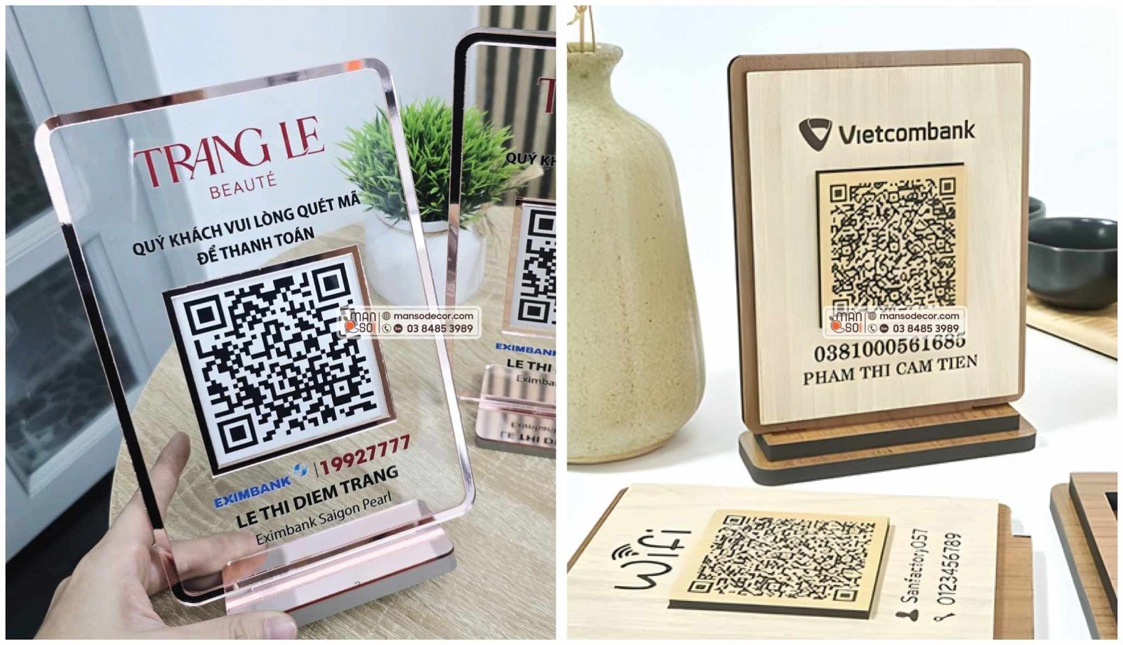 In bảng QR In bảng QR để bàn bằng Mica ở đâu?