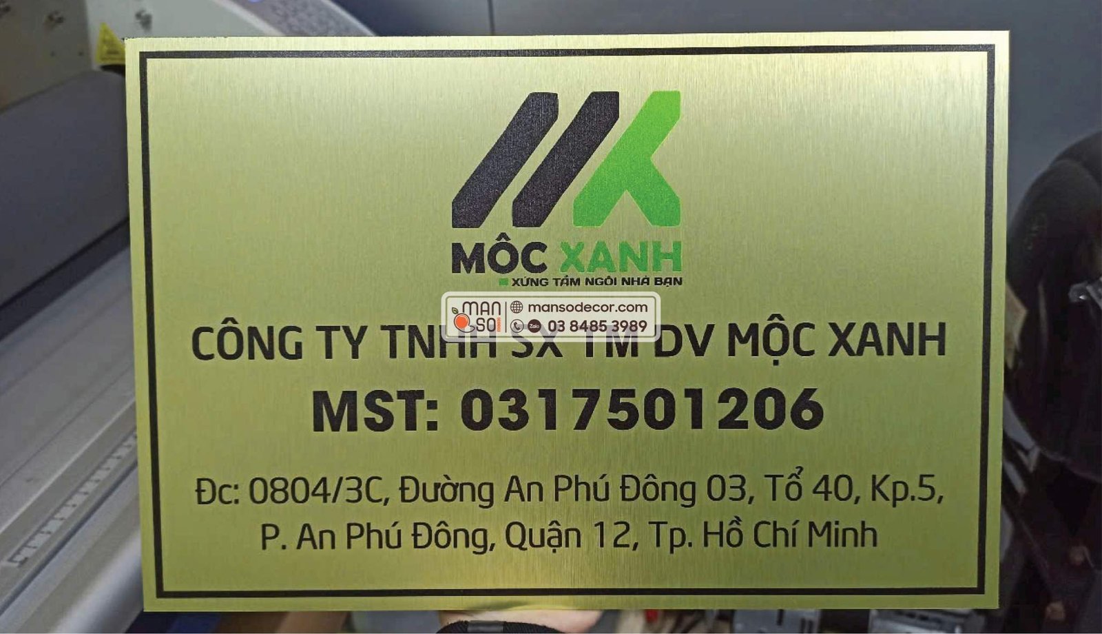 In Bảng Số Nhà Thiết kế bảng số nhà theo yêu cầu