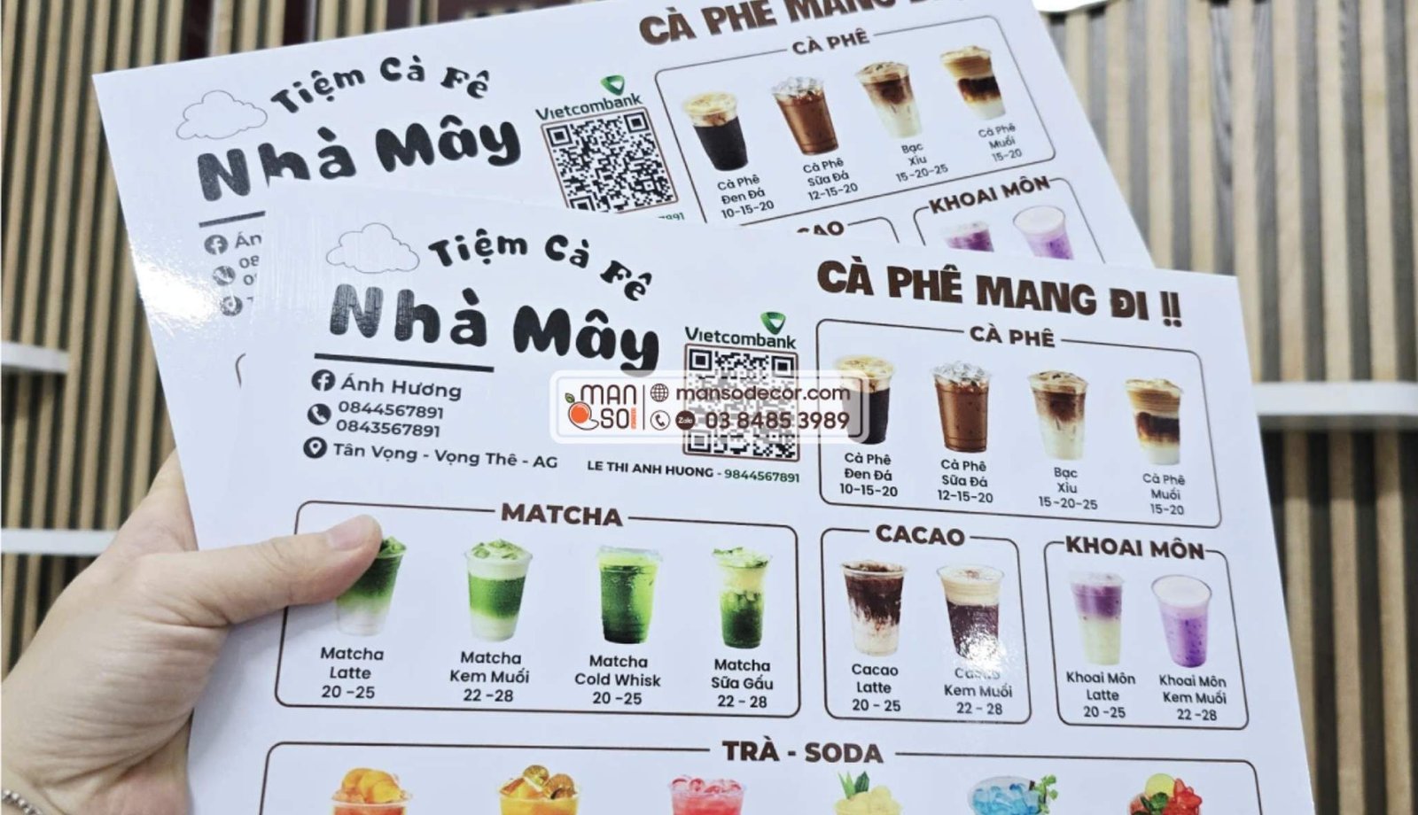 In Menu Ưu điểm của việc sử dụng menu
