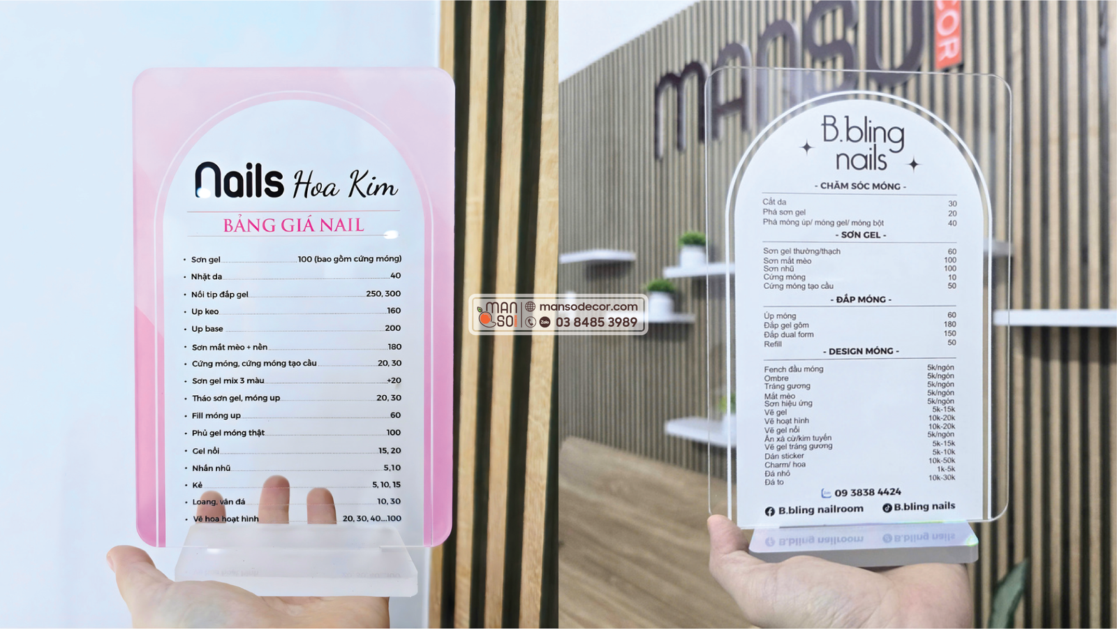 In Menu Để Bàn Lĩnh vực kinh doanh sử dụng menu để bàn
