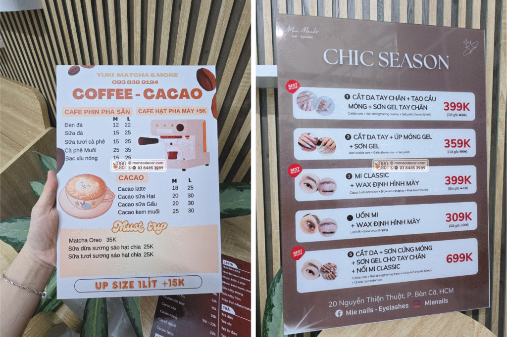 ảnh in menu giá rẻ 10