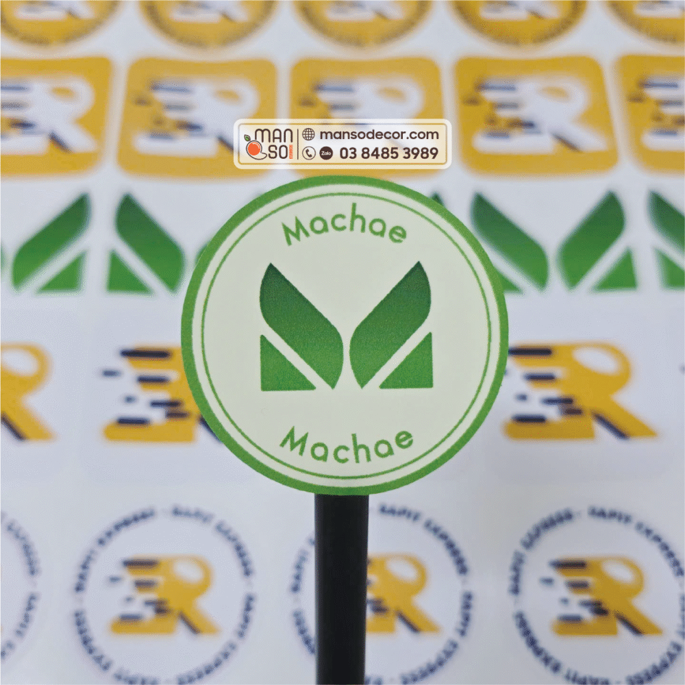 cắt bế logo tem nhãn