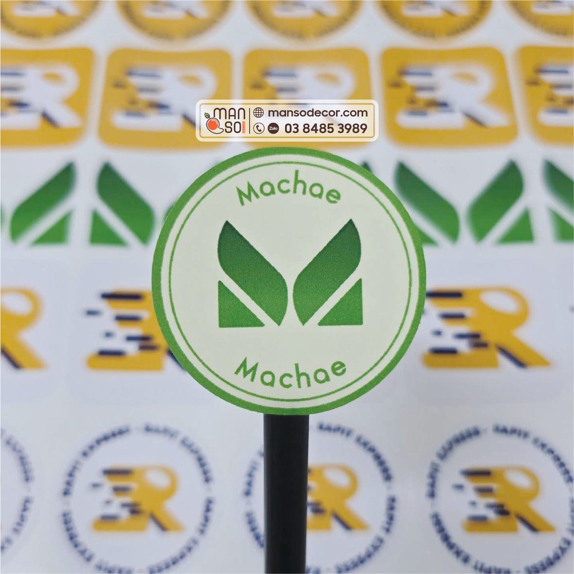 cắt bế logo tem nhãn