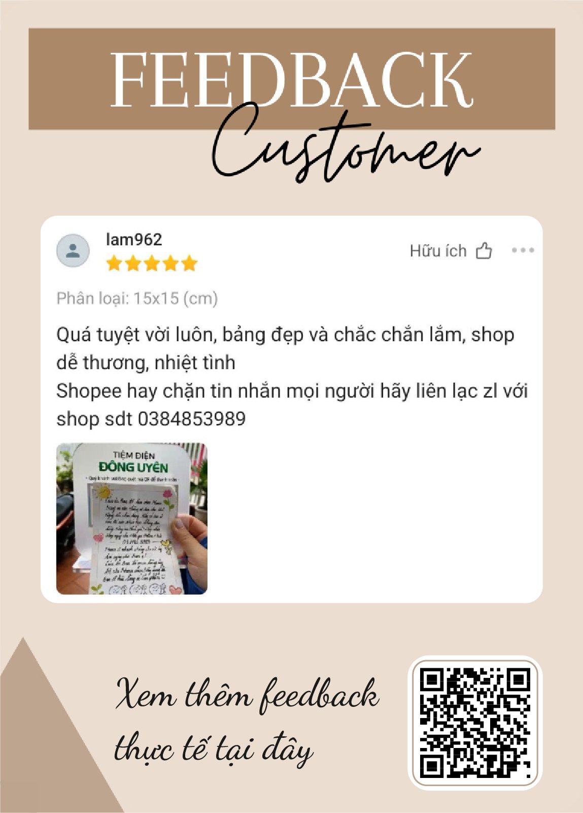 feedback customer lam