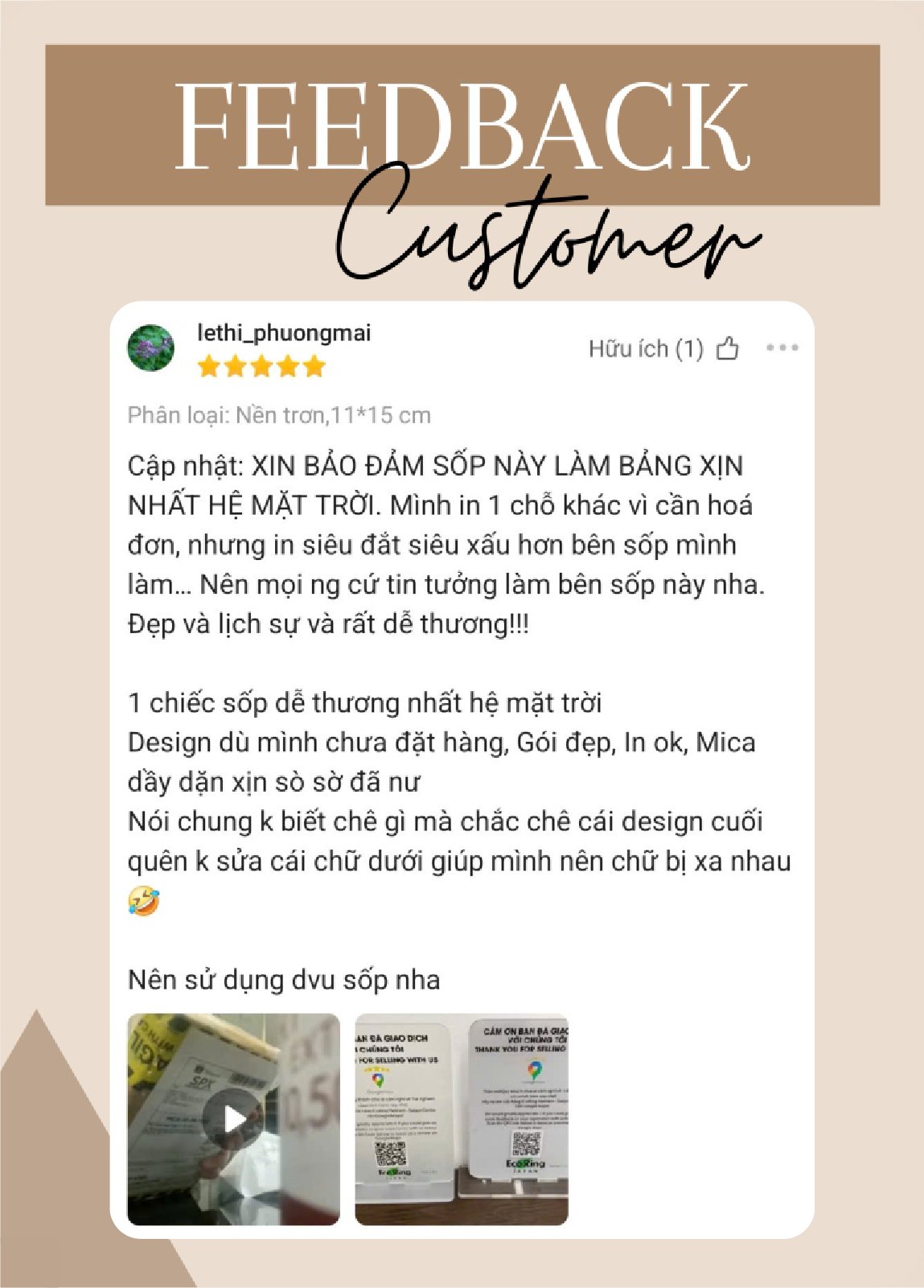 feedback customer mai