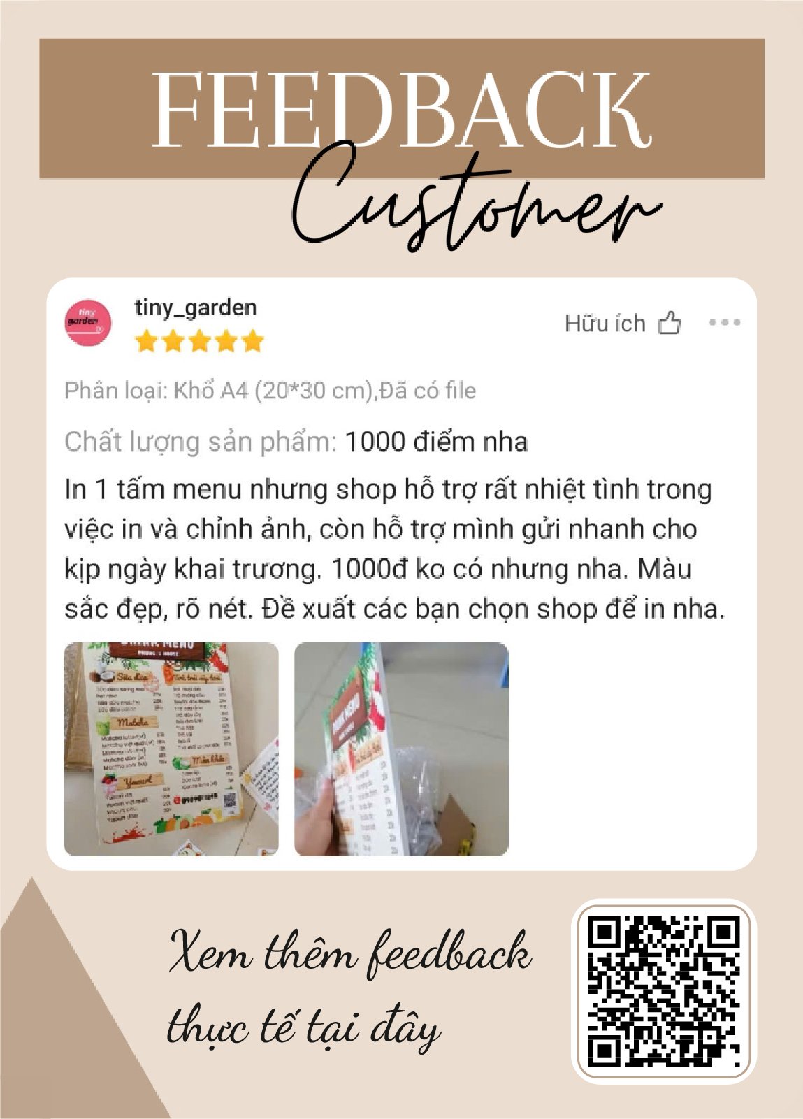 feedback customer tiny
